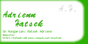 adrienn hatsek business card